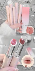 Gege Bear Moisturizing Solid Lip Gloss Set | High-Pigment Gloss Stick with Glossy Finish | Luxury Glossy Lipstick with Rich Color & Hydration | Nourishing Lip Balm Texture Meets Vibrant Lipstick Color (03# Cuckoo, 2g) - Image 6