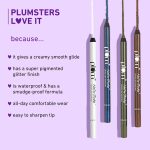Plum Naturstudio Glitzy Gel Shimmery Eyeliner - 02 Sparkling Blue - Image 2