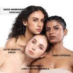 FLiCKA The Base Story Cream Foundation for Face Makeup 8.5gm | Medium to High Coverage | Waterproof & Long Lasting | Smooth & Matte Finish with SPF | All Skin Types | 02 Beige - Image 3