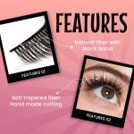 MARS HIGHLASH False Eyelashes for Women Set of 5 | Natural Look for Regular Use | Reusable | Lightweight | Comfortable & Easy to Use | Invisible Band (03-Natural-Dramatic) - Image 4
