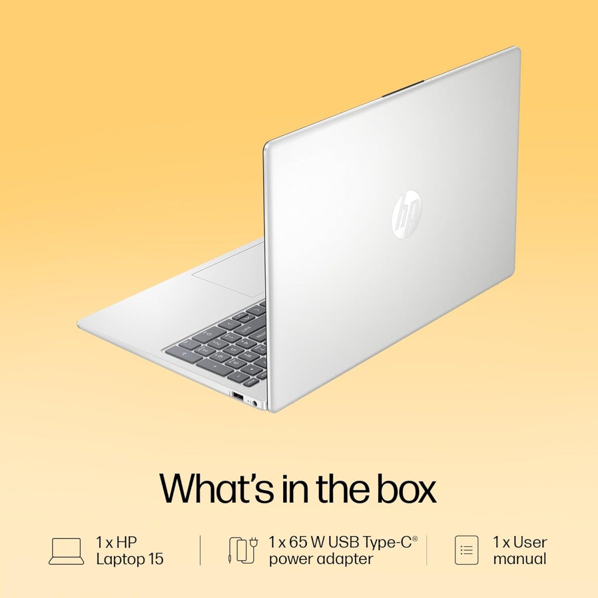 HP Laptop 15, Enhanced by AI, AMD Ryzen 5 7535HS, 15.6-inch (39.6cm), FHD, 8GB DDR5, 512GB SSD, AMD Radeon Graphics, 1080p FHD Camera w/Privacy Shutter, Backlit KB (Win 11, Silver, 1.59kg), fc1004AU - Image 10