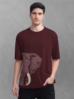 BULLMER Trendy Front and Back Printed Oversized Round Neck T-Shirt for Men - Pack of 2 - Image 3