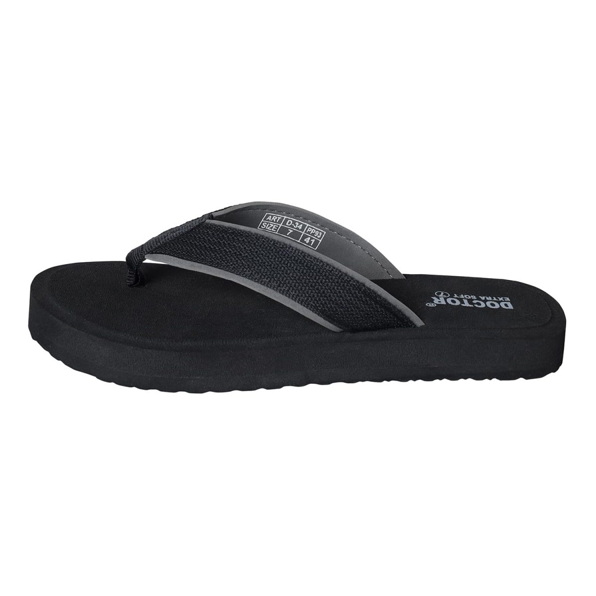 DOCTOR EXTRA SOFT Doctor Slippers for Men's Orthopedic Diabetic Non-Slip Lightweight Durable Cushion Comfortable Flat Mcr Casual Stylish Dr Chappals and House Flip flops For Gent's and Boy’s D-34 - Image 6