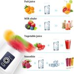 Portable 6-Blade Juicer Blender with built-in Jar,Juice Mixer Bottle,Fruit Juice Machine,USB Rechargeable Personal Size Juicer Grinder for Juices,Kitchen appliance for Protein&Milk Shakes - Image 3