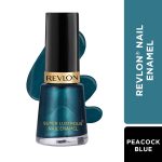 Revlon Nail Enamel, Peacock Blue, 8ml - Image 2