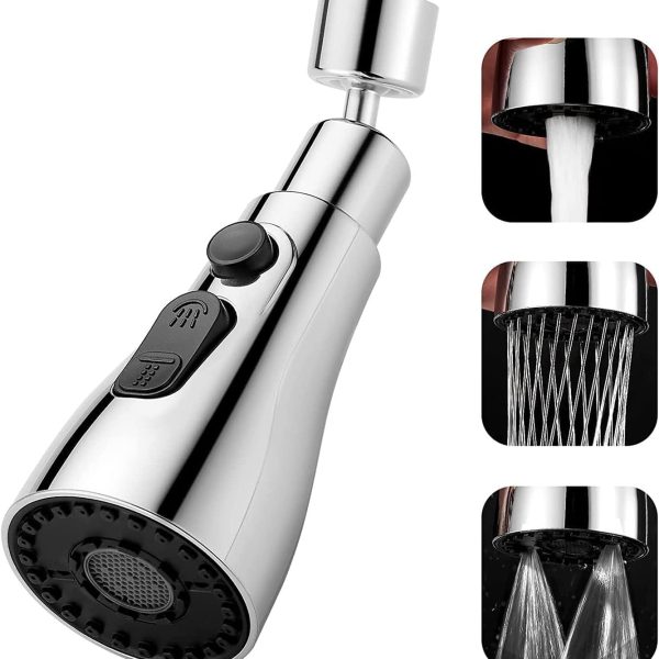 Nubilous Tap Extender for Kitchen Sink, Flexible Faucet with Tap Extension for Convenient Use Upgrade Your Kitchen Sink with Flexible Tap for Easy Access