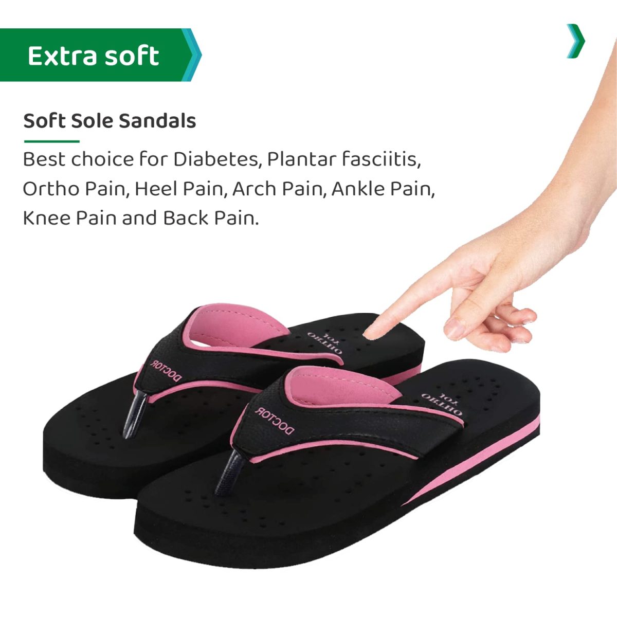 ORTHO JOY Doctor Orthopedic Soft Slippers For Ladies Daily Use/mcr chappals for women/ortho slippers women - Image 5