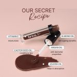 Brwn Glass Shine Lip Gloss - Stunning Shades for Indian Skin tones | High Shine, Lightweight, Non-sticky Moisturizing formula | Vitamin E & 4 Oils | Vegan, Cruelty Free | Full Size | 03 Dark Honey - Image 4