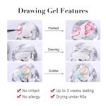 INOG Spider Gel, New Upgraded Matrices Spider Gel with 3pcs Nail Art Brushes,Nail Art Nail Designs Gel Paint Wire Drawing Gel Polish for Line (Gold Silver) - Image 6