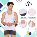 VIP Supreme Men's Sleeveless Cotton Vest (Pack of 5) - Image 3