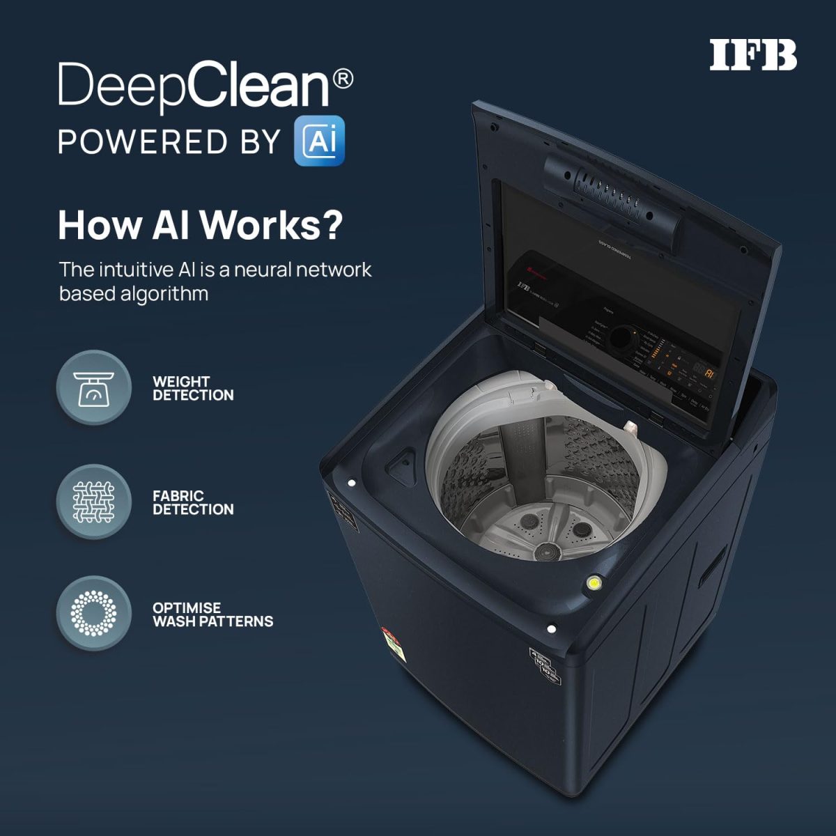 IFB 10 Kg 5 Star AI Powered Fully Automatic Top Load Washing Machine (TL S4RBS 10.0 Kg Aqua, Sparkle Silver, 2X Power Steam, 4 Years Comprehensive Warranty) - Image 4