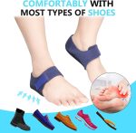 Gel Heel cups Silicon Heel Pad for Heel Ankle Pain, Heel Spur Shoe Support Pad for Men and Women Shock Cushion Pad for Heels Cushion Heel Blue (GEL PAD BLUE PAIR) - Image 5