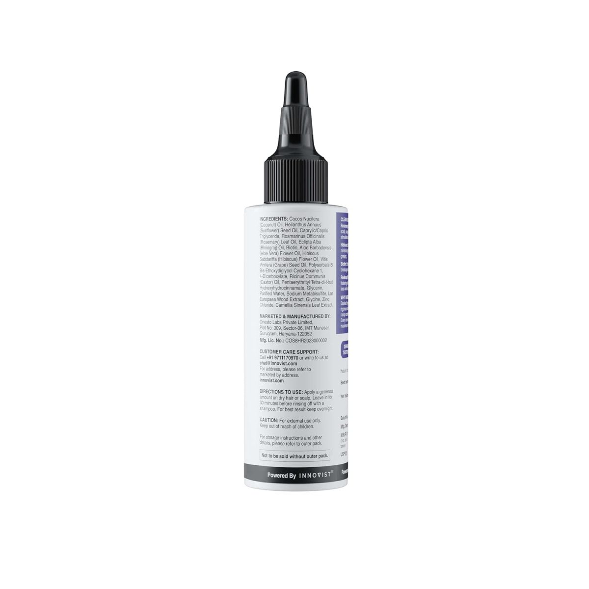 Bare Anatomy Nature x Science Rosemary Hibiscus Hair Growth Oil for Women & Men | Promotes New Hair Growth & Strengthens Hair | Nourishes Scalp & Controls Hair Fall | Suitable for All Hair Types-100ml - Image 8
