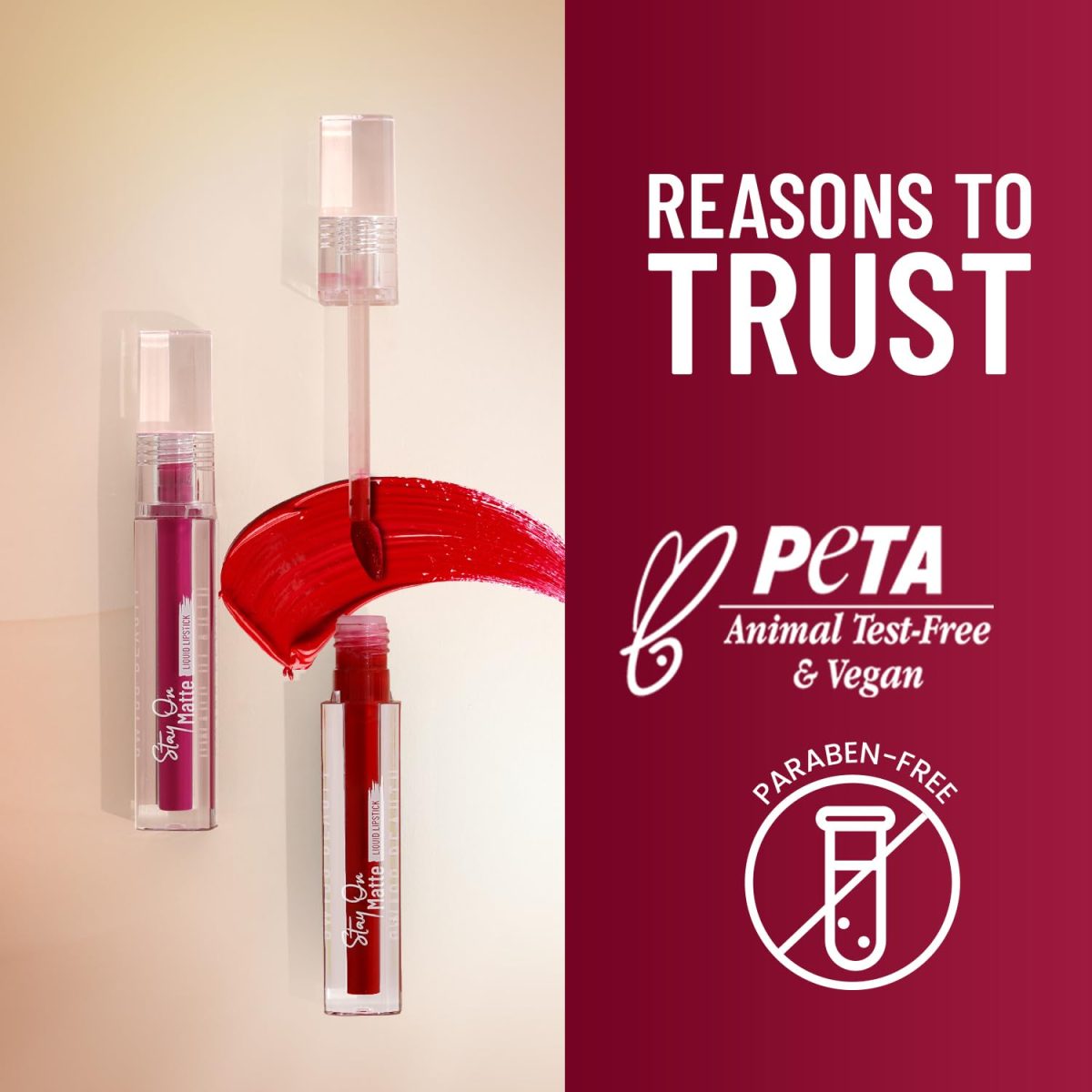 Swiss Beauty Stay On Matte Highly Pigmented Liquid Lipstick | With Vitamin E & Shea Butter | Smudge-Proof and Transfer-Proof | 24 Hour Stay | 2g, Shade- Brown Syrup - Image 7