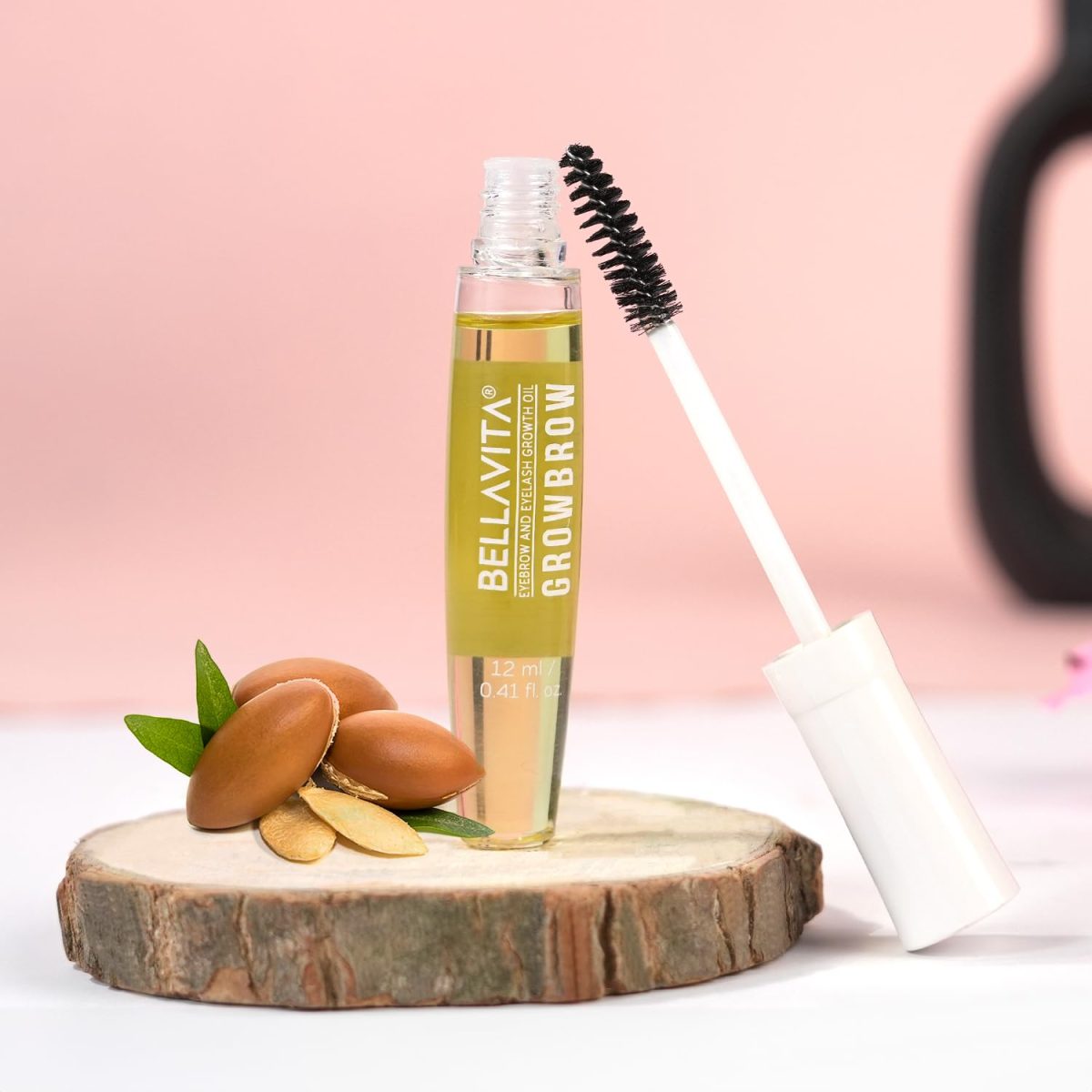 Bella Vita Organic Growbrow - Eyelash, Lashes & Eyebrows Hair Growth & Volume Serum With Castor, Onion Oil & Vitamin E, 12 ML - Image 8