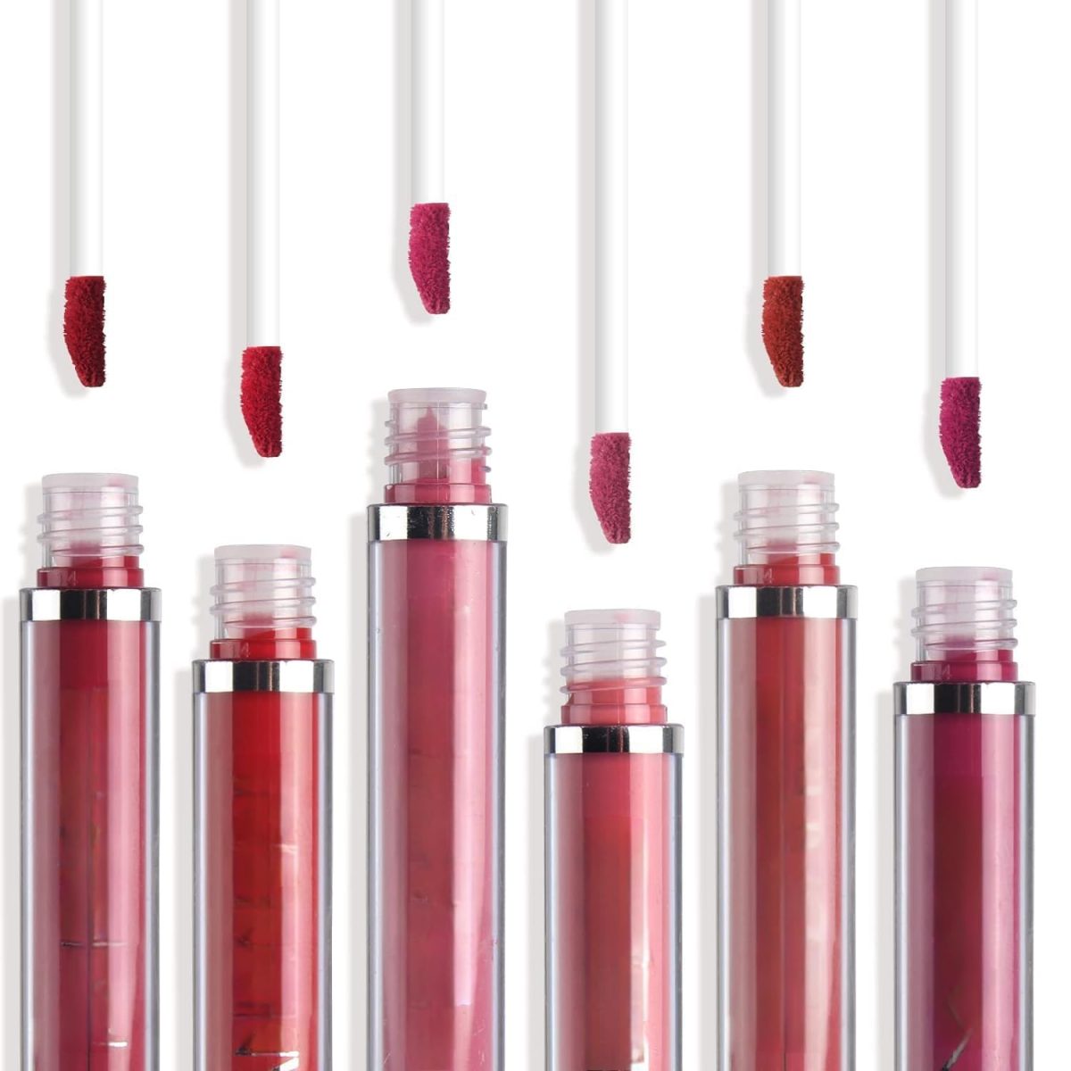 TopFinder® || Nude Lipstick || Lipstick Combo Pack Waterproof || Long Lasting || Velvet 6 Shades || Non Transfer Beauty Product Kit- Lip Gloss For Women, Liquid Glossy, Lipsticks Set For Women - Image 4