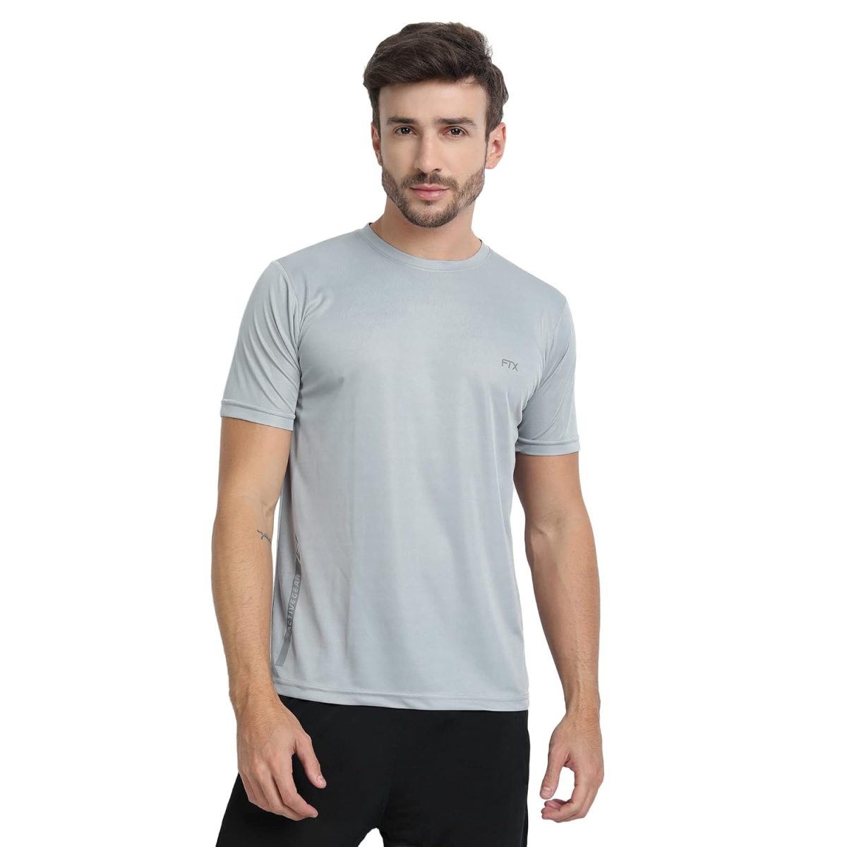 FTX Men's Solid Regular Fit T-Shirt - Image 4