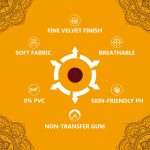 Eyetex Pallavi Sticker Bindi/Pottu|Round|Aloe Vera & Papaya Extracts|Breathable Non-Irritating Velvet Fabric|P2|Maroon|20 Flaps - Image 3