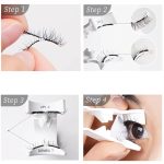 CESITRA 1Pair Magnetic Eyelashes Natural Look Reusable Cat Eye Magnetic Lashes with Applicator Magnetic Eyelashes Kit without Eyeliner Wispy Clear Band False Eyelashes No Glue Needed - Image 9