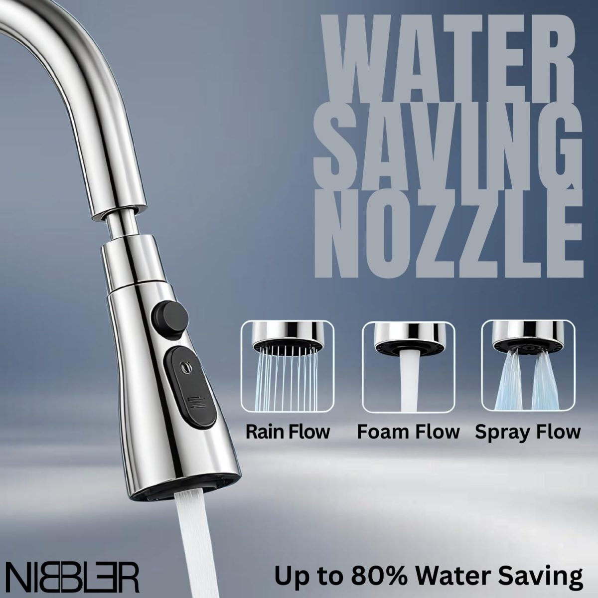 Nibbler ® Tap Extender for Kitchen Sink, Flexible Faucet with Tap Extension for Convenient Use Upgrade Your Kitchen Sink with Flexible Tap for Easy Access (Alpha 1) - Image 3