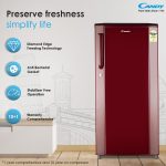 CANDY 165L 1 Star Direct Cool Single Door Refrigerator with Stabilizer free Operation (Red Mono, CSD1761RM) - Image 2