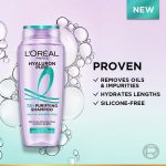 L’Oréal Paris Hyaluron Pure 72H Purifying Shampoo, For oily scalp & dry hair with salicylic and hyaluronic acid, 200 ml - Image 2