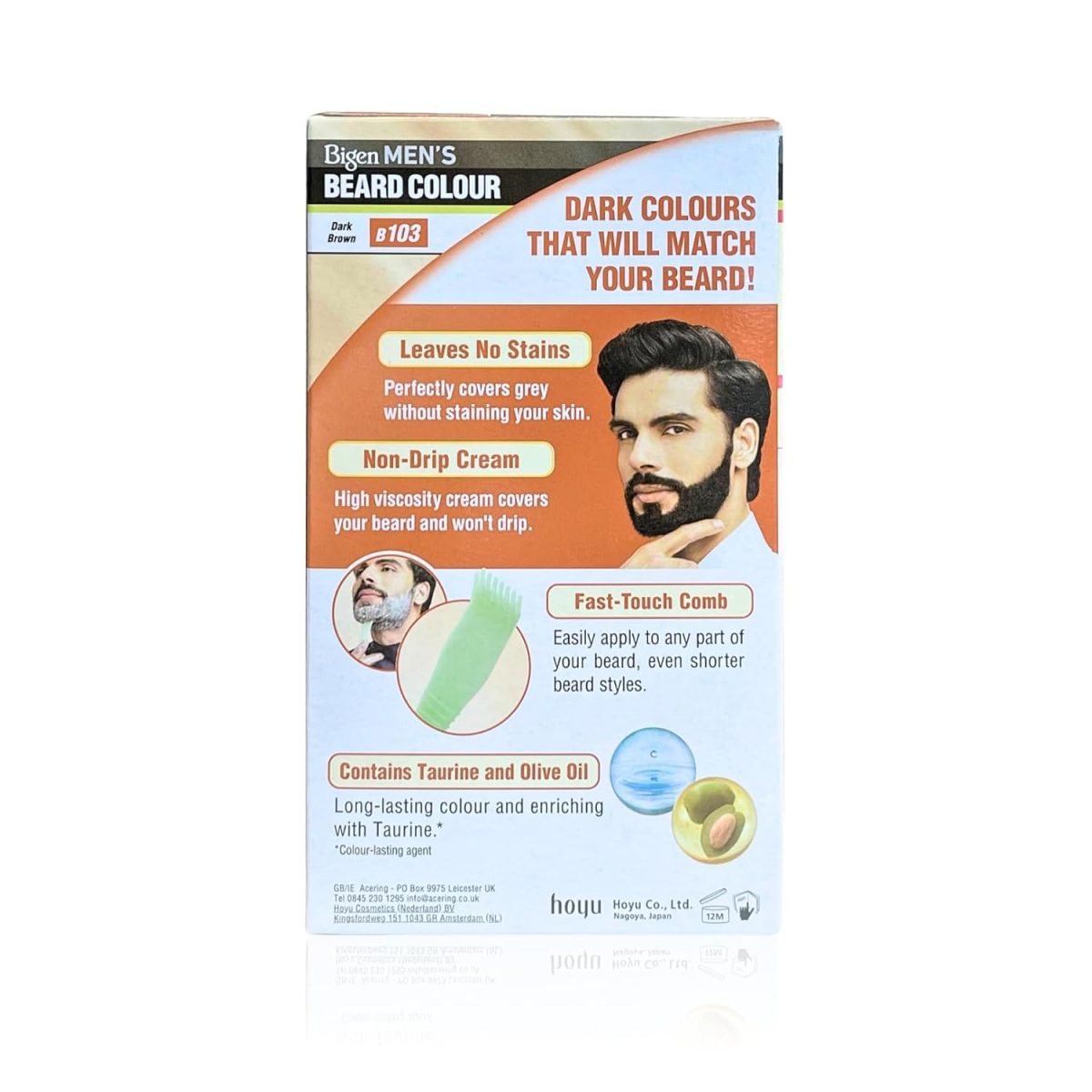 Bigen Mens Beard Colour, 40g - Dark Brown 103 - Image 3