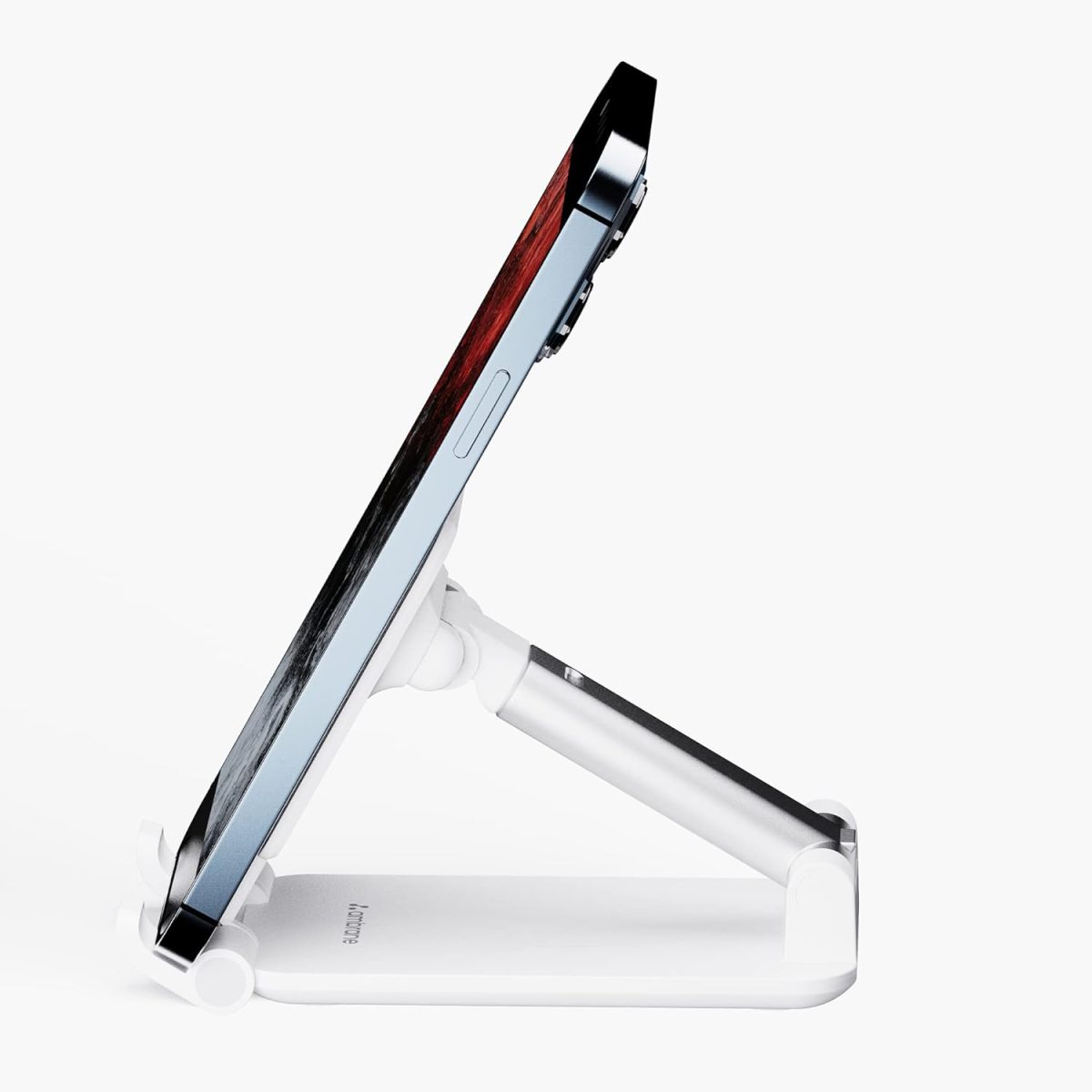 Ambrane Mobile Holding Tabletop Stand, 0-135 Perfect View, Height Adjustment, Wide Compatibility, Multipurpose, Anti-Skid Design (Twistand, White) - Image 2