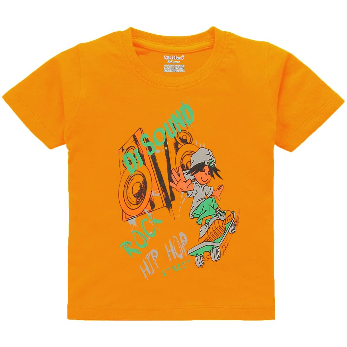 kiddeo Kids Boys Tshirts(Pack of 3) (5pcs_Rd_yl_Or) - Image 4