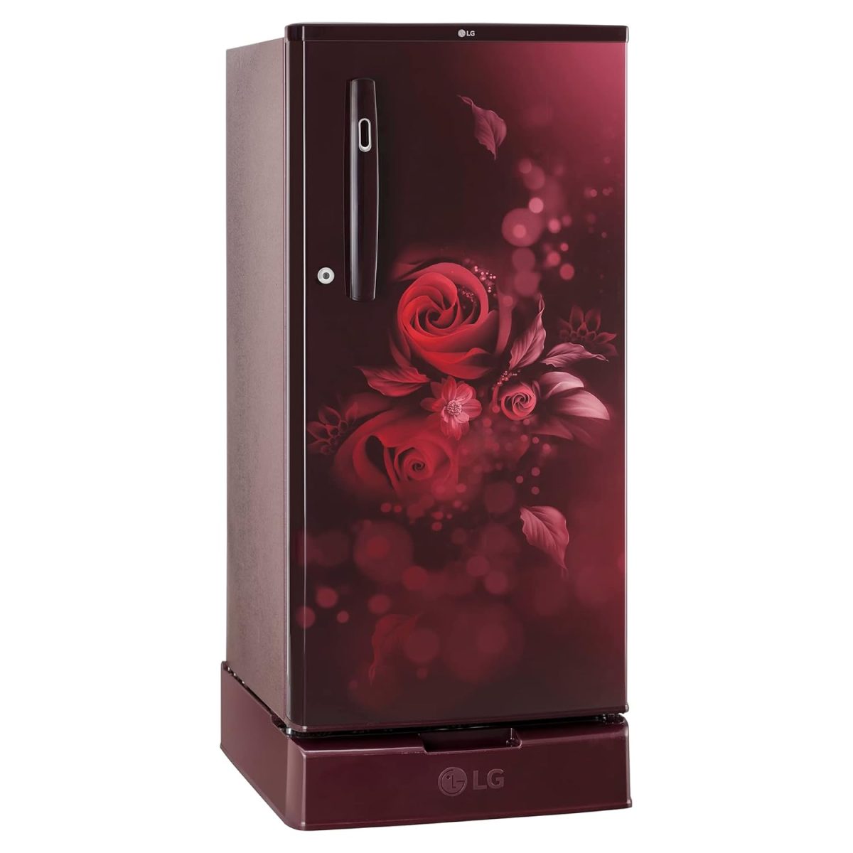 LG 185 L 4 Star Inverter Direct-Cool Single Door Refrigerator (GL-D199OSEY, Scarlet Euphoria, Base stand with drawer) - Image 15