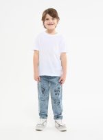 Double F Boy's Solid Regular Fit T-Shirt - Image 2