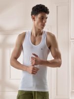 LUX VENUS Vest for Men White | 100% Cotton | Pack of 4 - Image 6