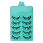 Magideal 5 Pairs Beauty Makeup Handmade Messy Cross Style False Eyelashes Green - Image 2