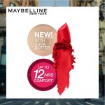 Maybelline New York Matte Lipstick, Intense Colour, Moisturised Lips, Color Sensational Creamy Matte, 690 Siren in Scarlet, 3.9g - Image 3