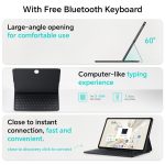 HONOR Pad 9 (Smartchoice) WiFi Tablet with Free Bluetooth Keyboard, 12.1-Inch 2.5K Display, 8GB, 256GB Storage, Snapdragon 6 Gen 1 (4nm), 8 Speakers, Up-to 17 Hours, Android 13, Metal Body, Gray - Image 8
