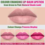 PERPAA® Xpression Colour Changing Waterproof Matte Lip Balm Lipstick Enriched with Vitamin E One Stroke Application (5-8 Hrs Stay) (Natural Pink) - Image 5
