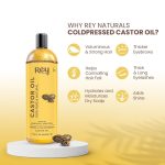 Rey Naturals Cold Pressed Castor Oil, 200ml - Image 4