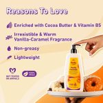Plum BodyLovin' Vanilla Caramello Body Lotion | Cocoa Butter & Vitamin B5 for Deep Moisturization | Non-Greasy | Soft & Glowing Skin | for Dry to Very Dry Skin | Warm & Cozy Vanilla Fragrance - 400ml - Image 4