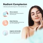 Gleva Silicone Skincare Lip/Nose Exfoliator Deep Cleaning Blackhead Remover Facial Cleansing & Face Scrubber Brush, Double-sided Soft Lip Brush for Smoother and Fuller Lip Appearance Pack of 1 (Blue) - Image 3