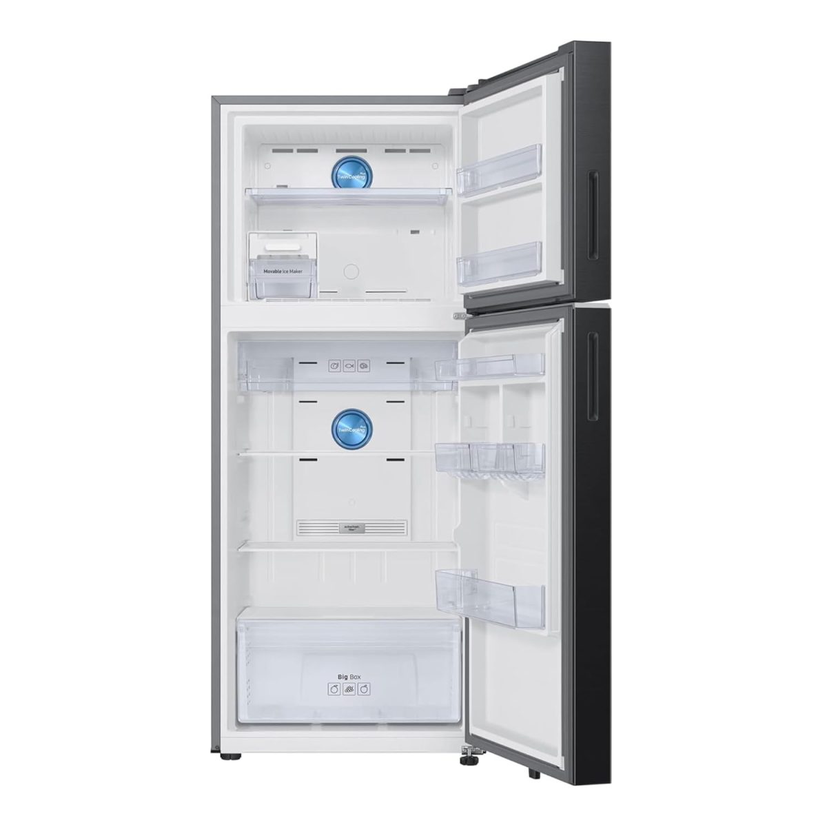 Samsung 396 L, 2 Star, Convertible 5-in-1, Digital Inverter, Frost Free Double Door, Bespoke AI WiFi Enabled Refrigerator (RT41DG6A2BB1, Black Matte, 2025 Model) - Image 8