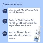 WishCare Multi Peptide Anti Hairfall Shampoo – Paraben & Sulphate Free Shampoo for Women & Men with Rice Water, Rosemary, Hyaluronic Acid & Caffeine for Hairfall Control 250ml - Image 5