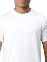 Levi's 025 Men's Premium Soft Cotton Solid T-Shirt - Round Neck, Short Sleeves with Side Branding (Pack of 1) - Image 2