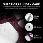 ionstar 7 KG 2025 Hydro Wash Series | Semi-Automatic Washing Machine | Magic Filter | Jet Pulsator | Air Dryer | Buzzer | Wheels | MAROON - Image 5