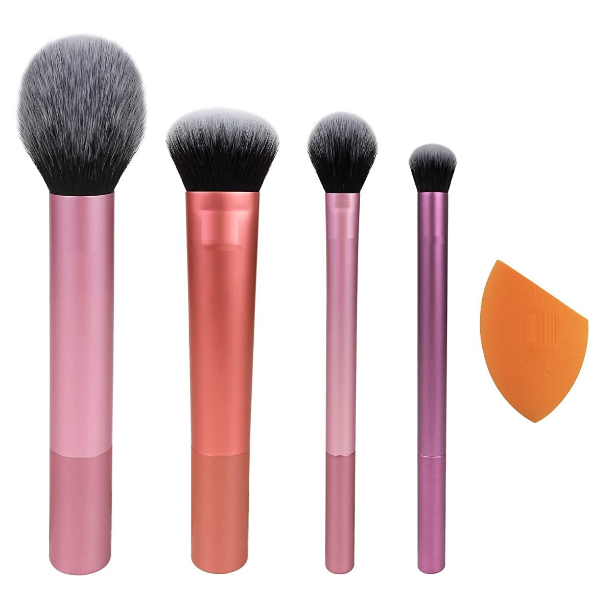 URBANMAC Artist Essentials Complete Face Makeup Brush Set for Makeup Artist Inspired Looks, 5 Count (Pack of 1) MULTICOLOR - Image 2