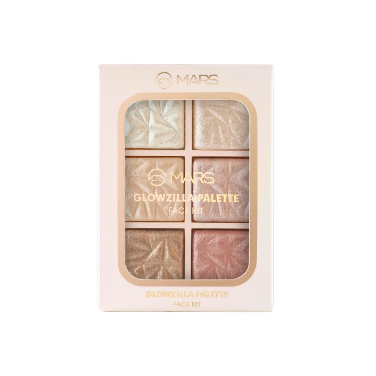 MARS Glowzilla 6 Colour Highlighter Palette | Ultra Blendable & Long Lasting | Blinding Glow (12.0gm) (Shade-02) - Image 6