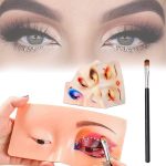 M.S TRADERS® Eye Make Up Practice Dummy | Face Board | Silicon Skin Board for Beginners and Artists (Pack of 1) - Image 2