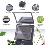 MAYCREATE® 100Pcs Face Blotting Paper for Oily Skin, Natural Linen Bloating Papers for Oily Face, Oil Absorbing Sheets for Face, with Built-in Mirror & Powder Puff Pad for Men and Women - Image 3