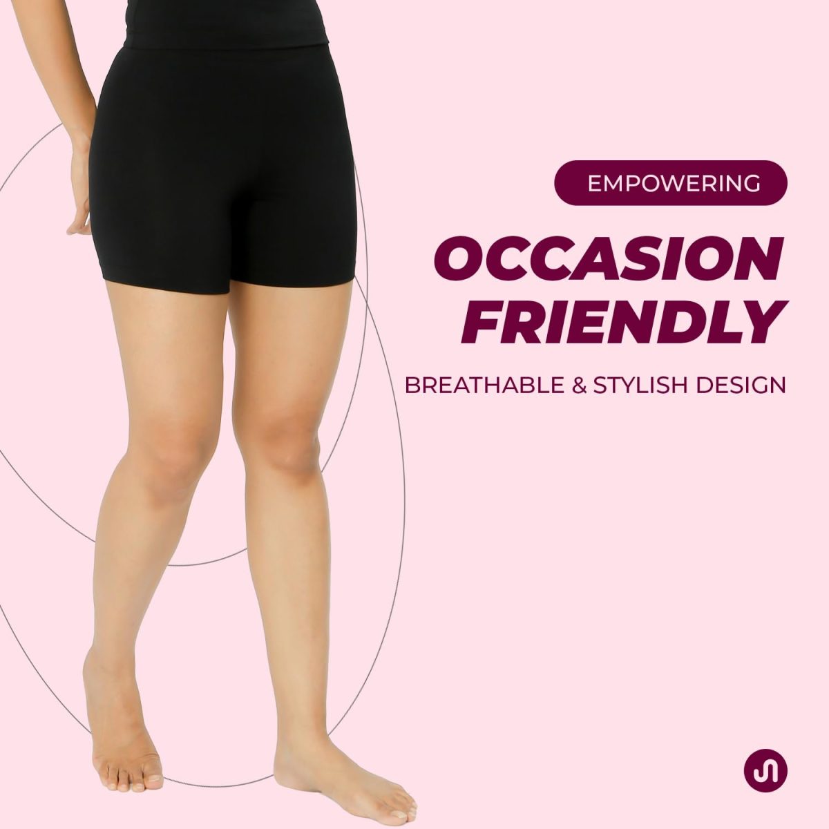 Bodyband Women's Stretchable Cycling Shorts - Skin Fit Tights for Gym, Sports, Running, Yoga and Dresses - Image 7
