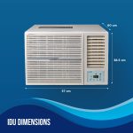 Lloyd 1.0 Ton 2 Star Fixed Speed Window AC (Copper, 2023 Model, White with Silver Deco Strip, GLW12C2YWSEW) - Image 5