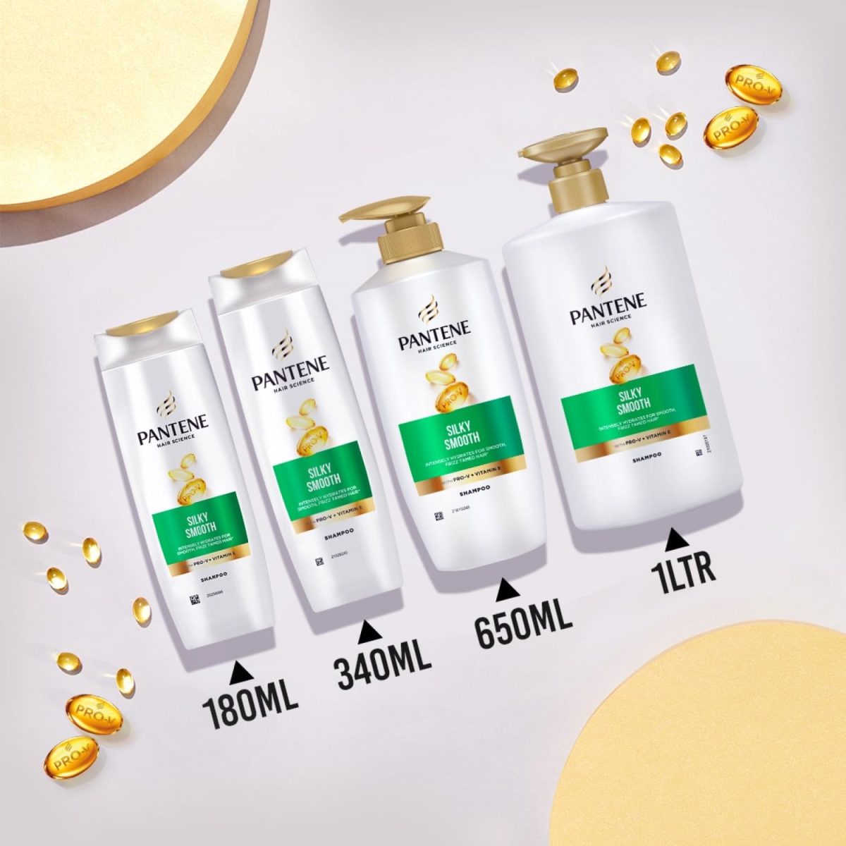 Pantene Advanced Hairfall Solution, Silky Smooth Care Shampoo, Pack of 1, 1000ML, Green - Image 8